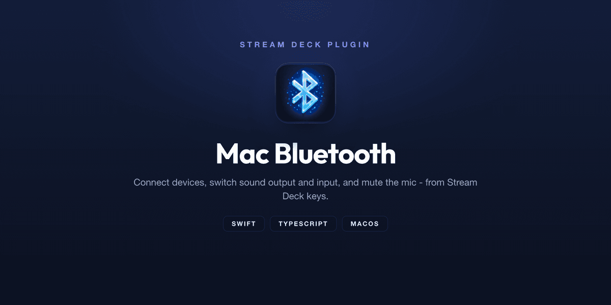 Mac Bluetooth - Stream Deck Plugin